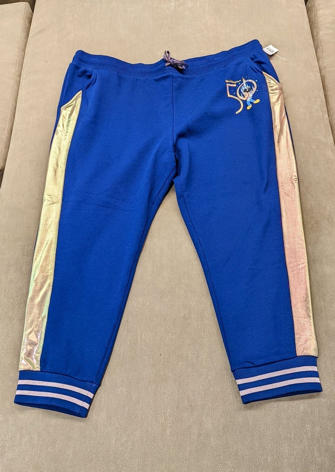 Disney World 50th Anniversary Women's Jogger Sweatpants Size 2XL