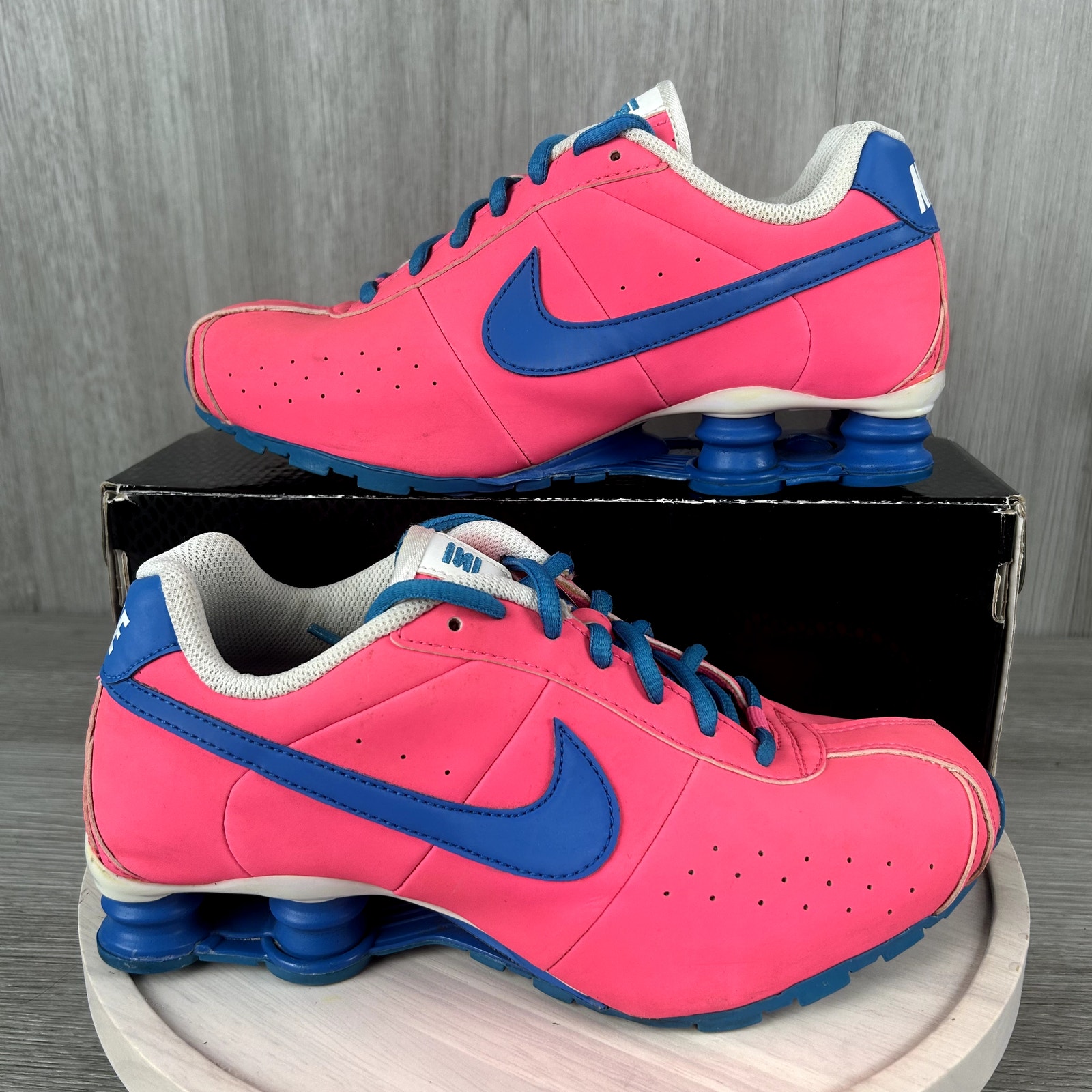 Nike Shox R4 Classic Low Hot Pink Blue GS 6Y 309711-614 Y2K Classic 2014 OG