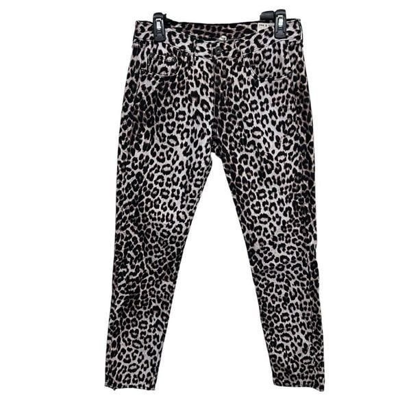 Rag and Bone snow leopard boyfriend jeans size 26