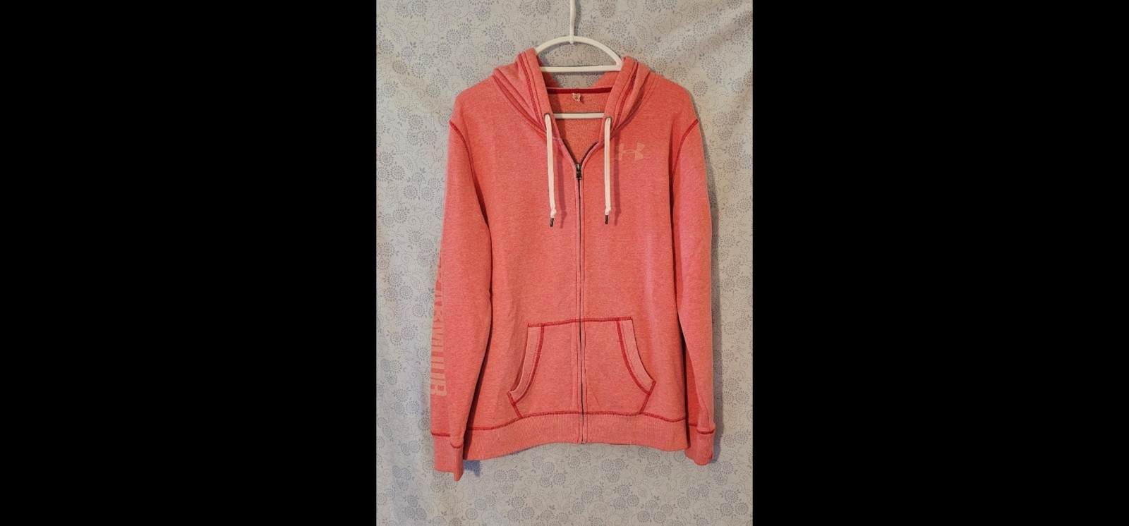 Under Armour Full-zip Hooded Sweatshirt XL Pink