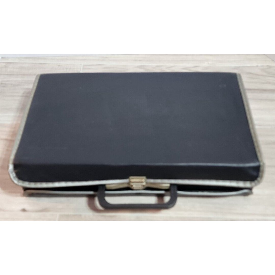 Vintage 1980s Cassette 24 Tape Storage Case with Handle