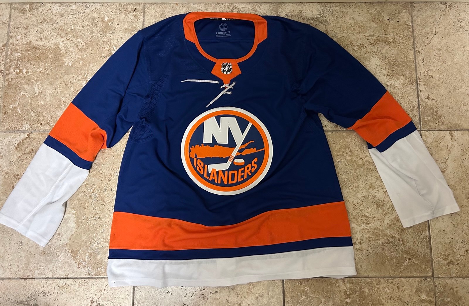 Adidas NHL New York Islanders Authentic Home Royal Hockey Jersey GT5618 Size 46