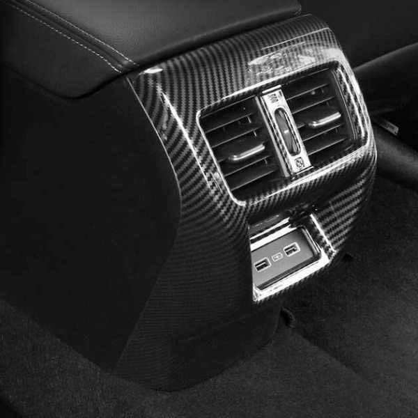 New Honda Civic 11th 2022-2024 ABS Carbon Fiber Look Rear AC Outlet Vent Cover