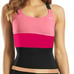 NWT Nike Women’s Essential Scoop Neck Colorblock Tankini Black/pink Size M