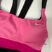 NWT Nike Women’s Essential Scoop Neck Colorblock Tankini Black/pink Size M