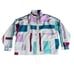 Adidas Originals XL Windbreaker Jacket Multicolor Geometric High Collar Zip