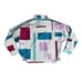 Adidas Originals XL Windbreaker Jacket Multicolor Geometric High Collar Zip