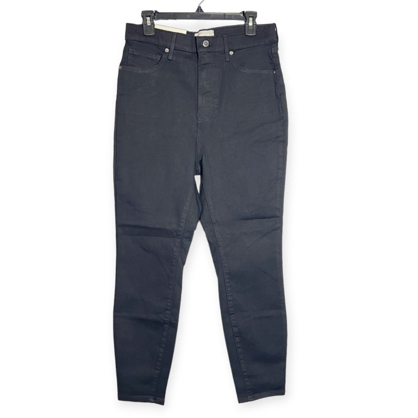 NWT Everlane The Way High Skinny Jeans SIZE 32 Crop Black Stretch Denim NEW