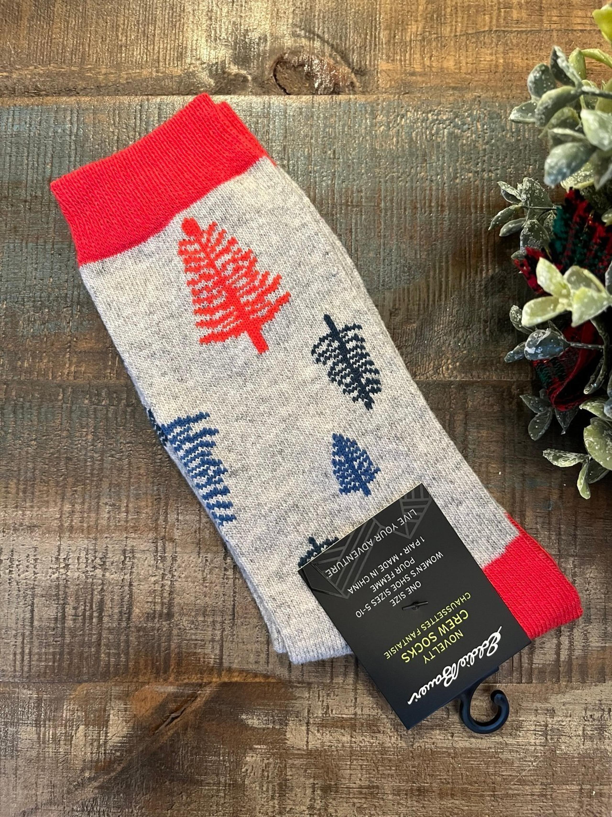 New EDDIE BAUER Women’s NOVELTY CREW SOCKS Holiday/Winter Themed