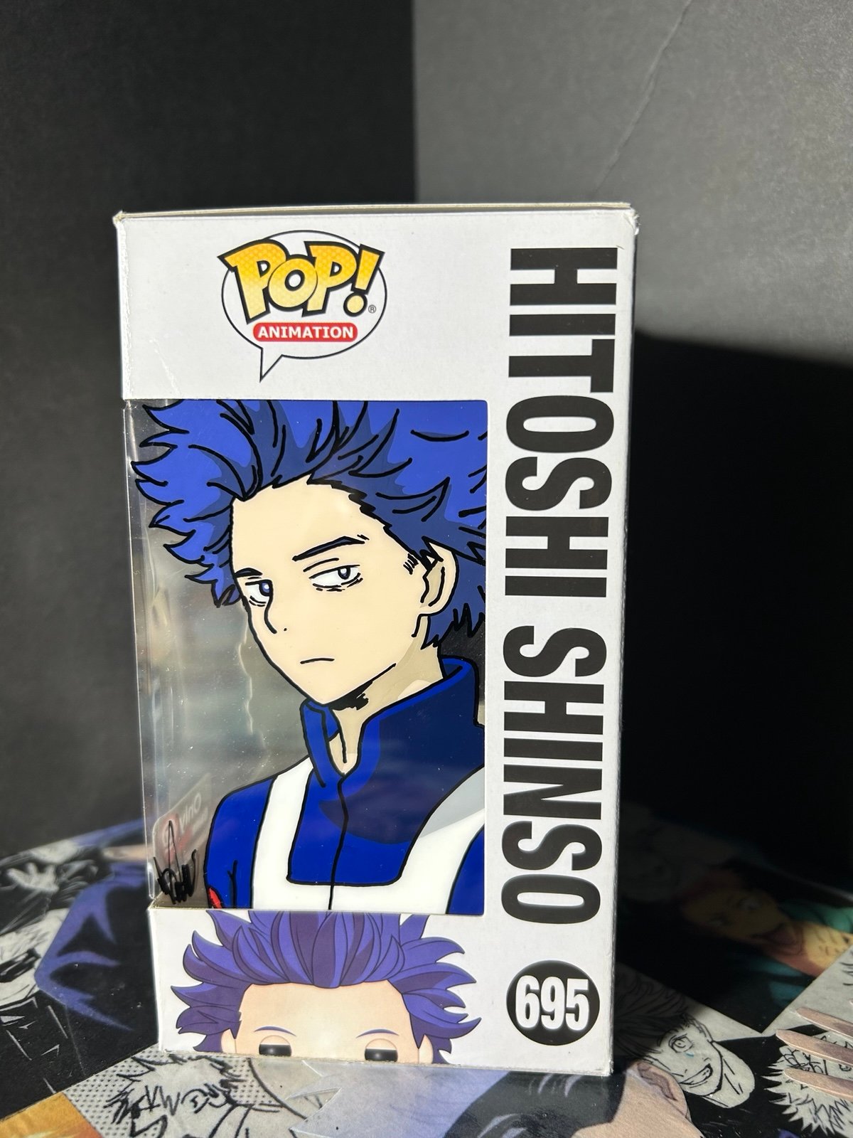 Custom Box Art Hitoshi Shinso 695 Funko Pop My Hero Academia GameStop Exclusive