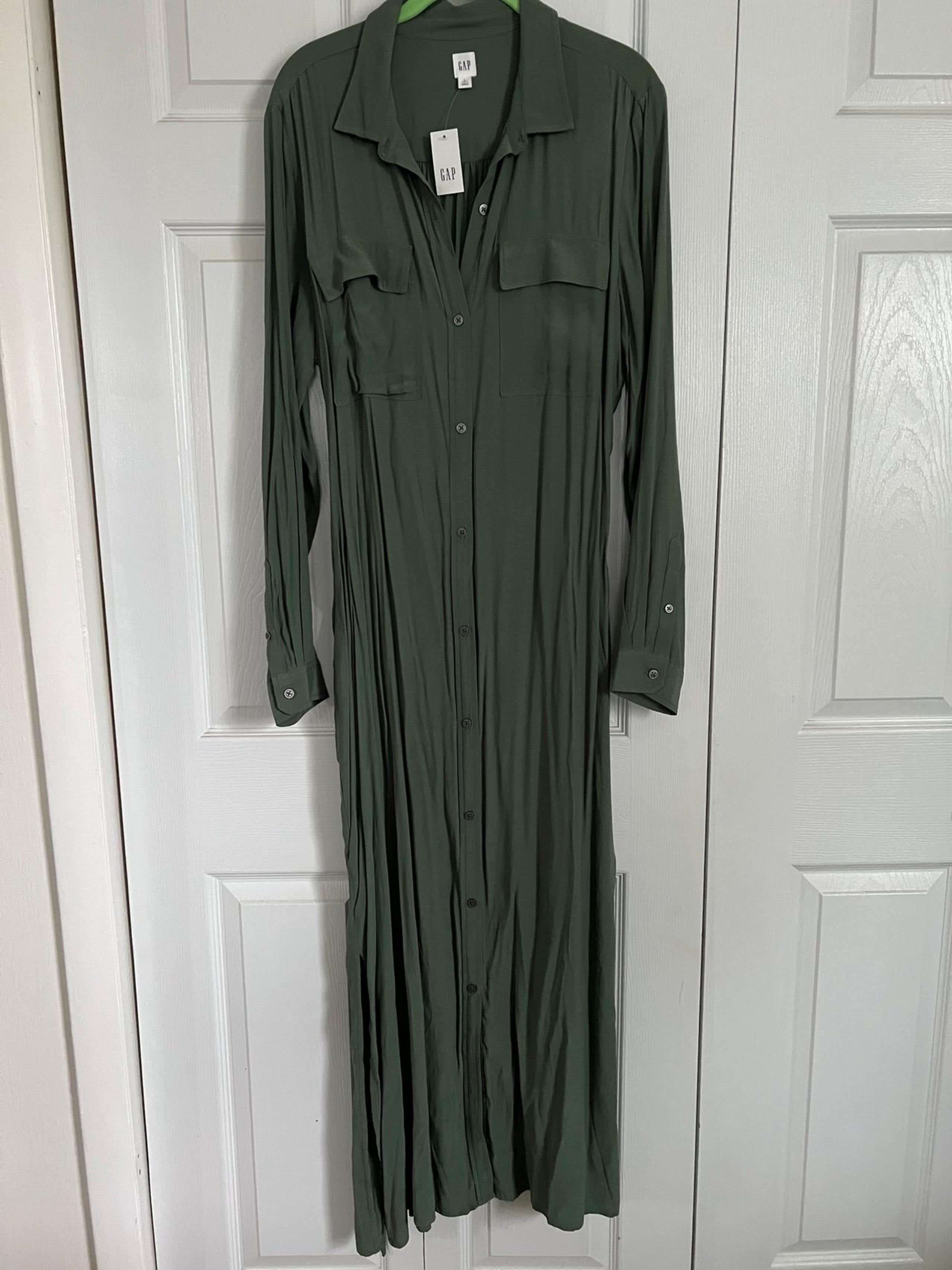 Gap Long Sleeve Maxi Shirtdress
