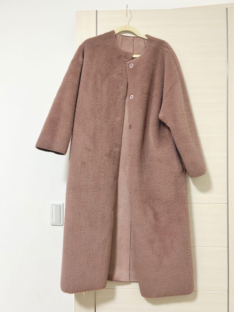 【美品】herlipto faux fur reversible coat Herlipto Faux Fur Reversible Coat ecru s（herlipto faux fur