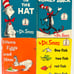 1957 Dr. Seuss The Cat In The Hat Hardcover Book Club Lot Of 4 Comes Back Fish
