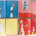 1957 Dr. Seuss The Cat In The Hat Hardcover Book Club Lot Of 4 Comes Back Fish