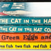 1957 Dr. Seuss The Cat In The Hat Hardcover Book Club Lot Of 4 Comes Back Fish