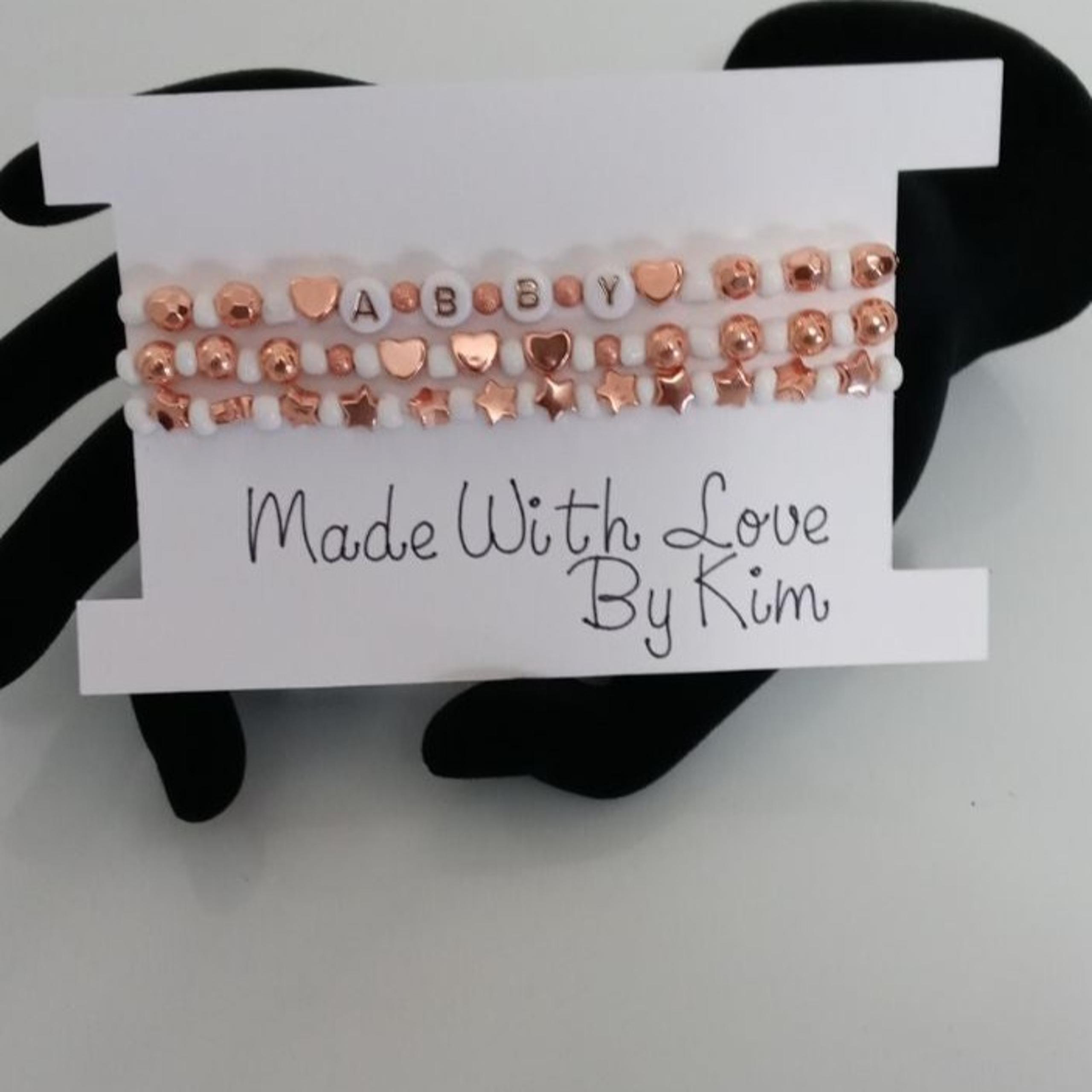 Rose Gold Personalized Name Bracelet New