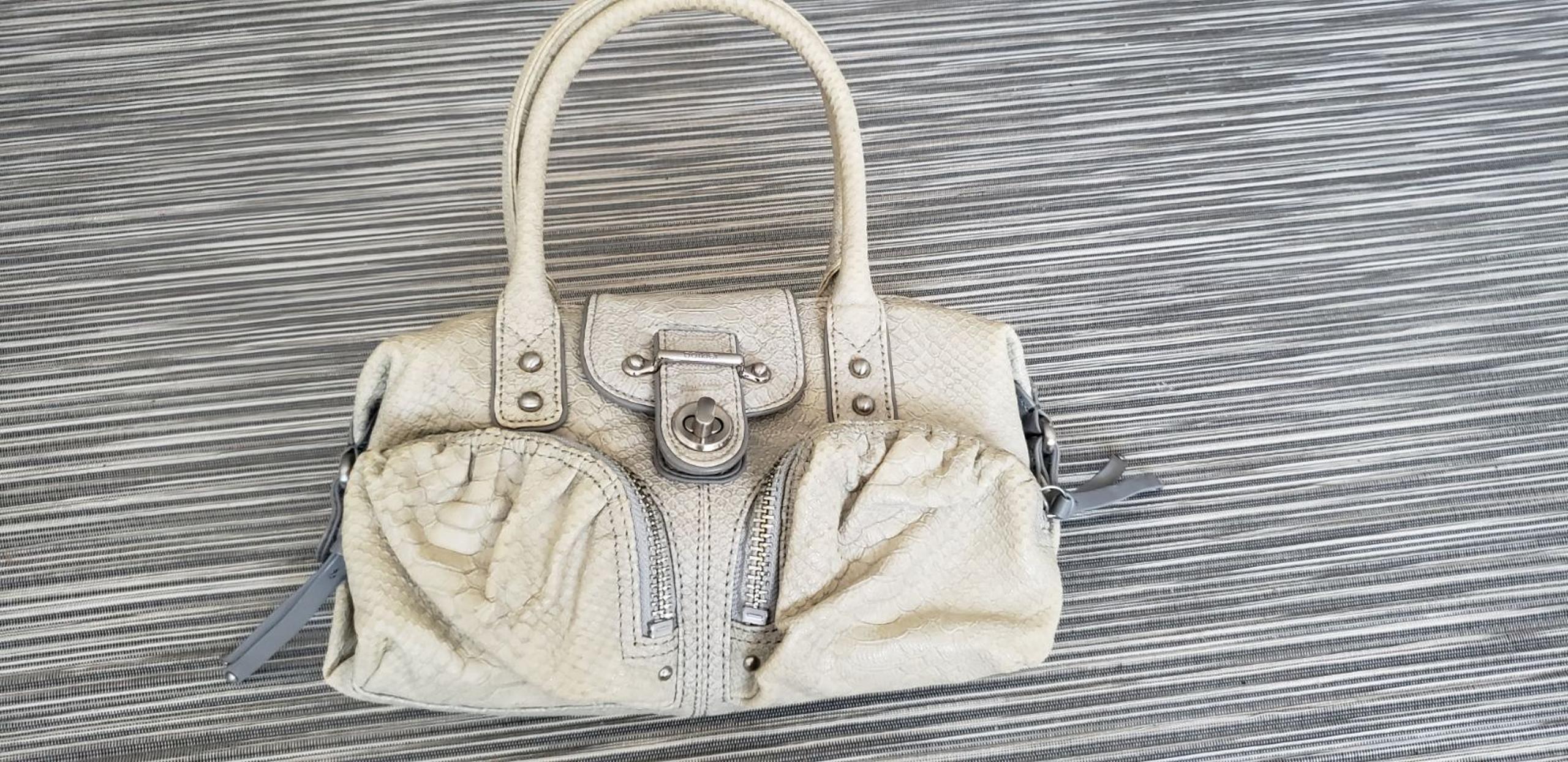 Botiker mini leather satchel (light grey