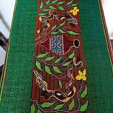 Peruvian shipiba blanket embroidered by hand ayahuasca flower and anacondas