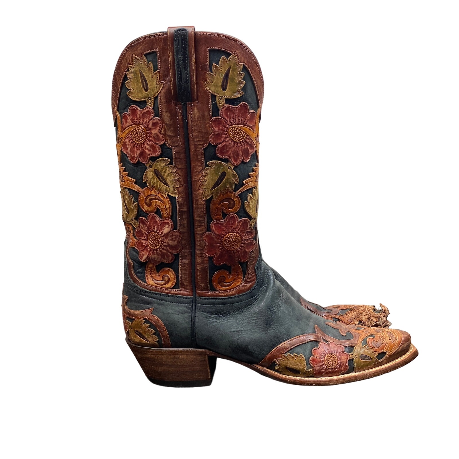 Lucchese Classics Handmade L4690 Floral Embroidered Boots 11