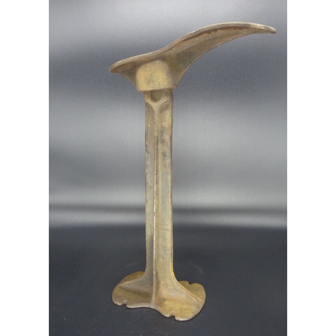 Vintage 14 Cast Iron Cobbler Shoe Stand & Form from Warranted 17, Made in USA