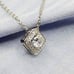14K Gold Plated Cubic Zircon Pendant, INUS1BR008