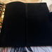 Naya Paperie b6/personal wide black suede ring planner!