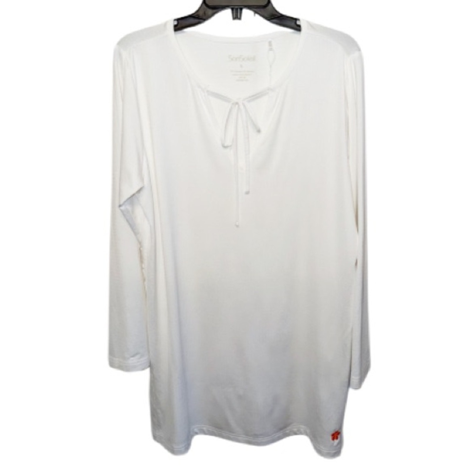 San Soleil White Beach Golf Tennis Swim Cover Dress Sun Sz Large Mauna Kea Logo