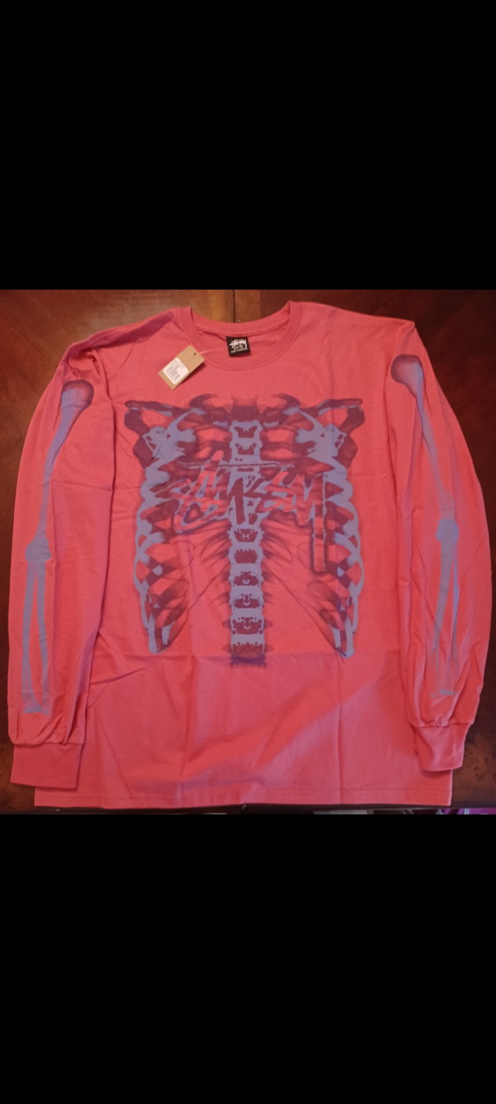 Stussy Rib Cage Reflective LS XL