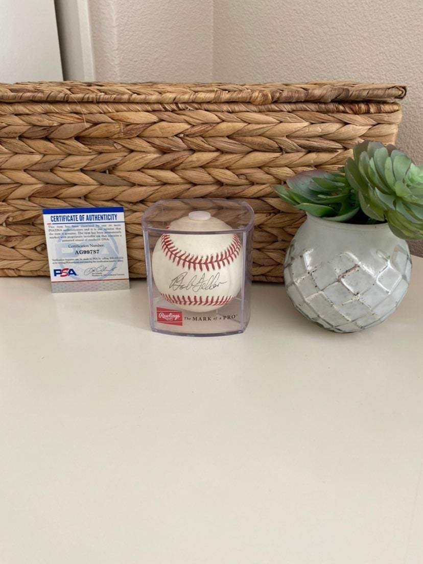 Authographed Baseball Bob Feller