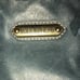 ISABELLA FIORE Vtg Large Blue Metallic Shimmer Stud Leather Hobo Handbag Satchel