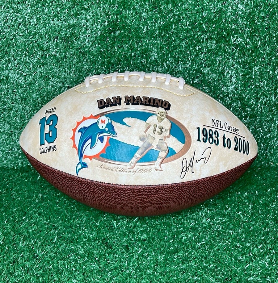 Dan Marino Miami Dolphins Commerative Football NFL 1983-2000