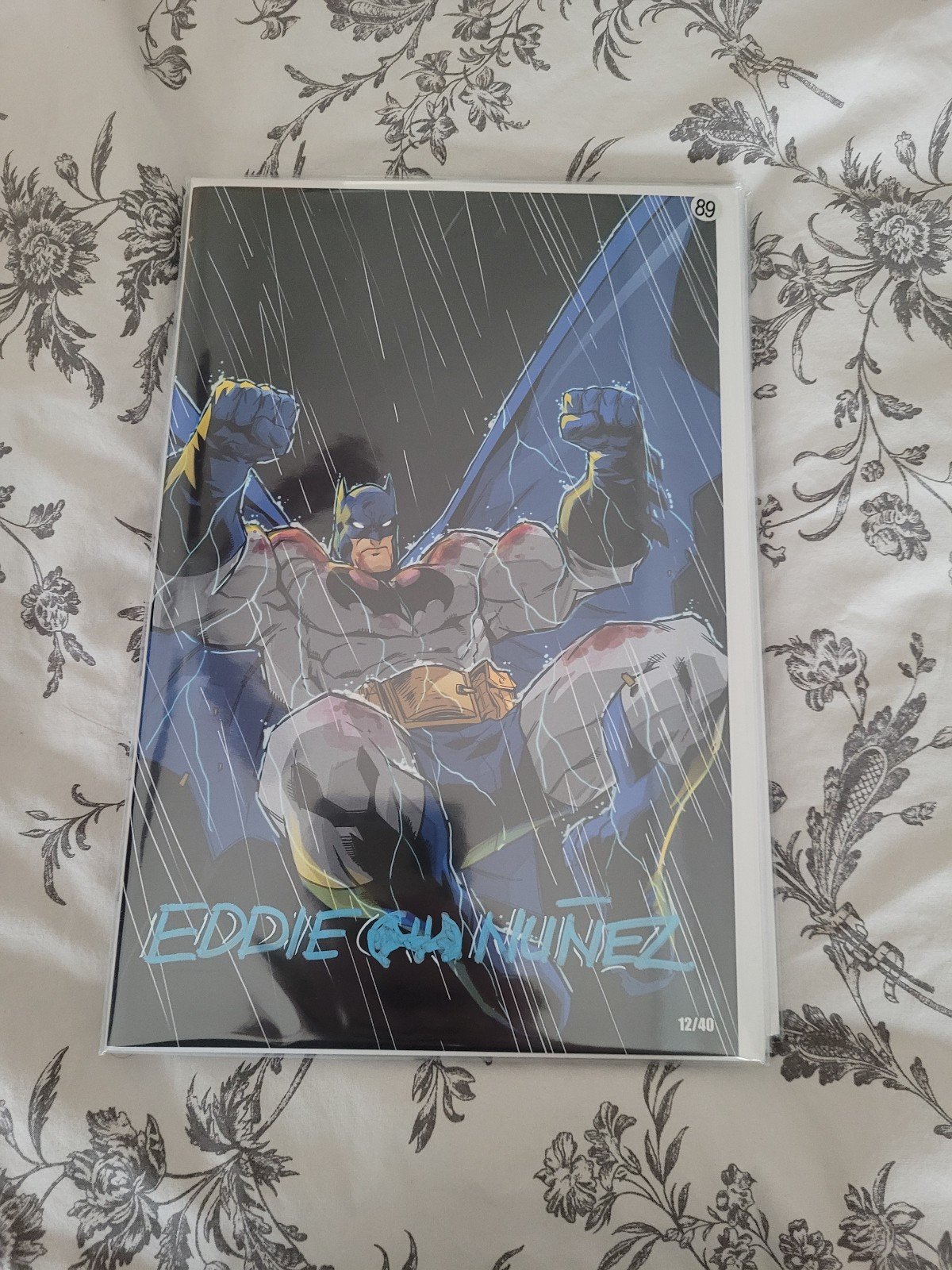 Eddie Nunez signed Batman sketch 12/40