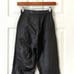 Petite Sophisticate 90's Vintage High Rise Slim Fit Genuine Leather Pants Black