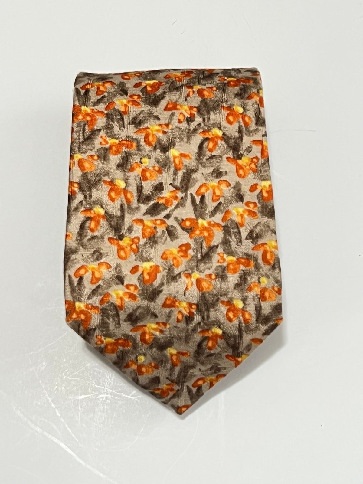 NWOT Vintage Ermenegildo Zegna Disengo Esclusivo Luxury 100% Silk Necktie XL