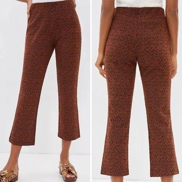 Anthropologie Mikayla Pull On Cropped Flare Pants Size Small