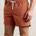 THOM SWEENY Straight-Leg Mid-Length Swim Shorts (Rust)