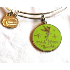 Alex and Ani Tinker Bell Happy Thoughts Charm Bracelet, Enamel Cloisonne