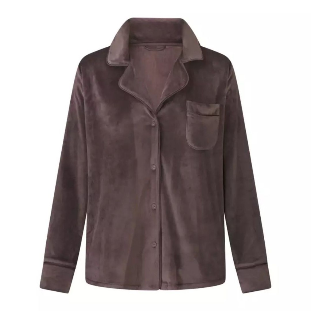 Skims Velour Sleep Top - Amethyst - 4x