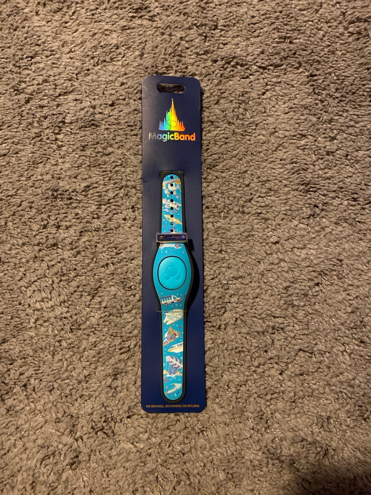 Disney world 50th anniversary magicband with transportation vehicles