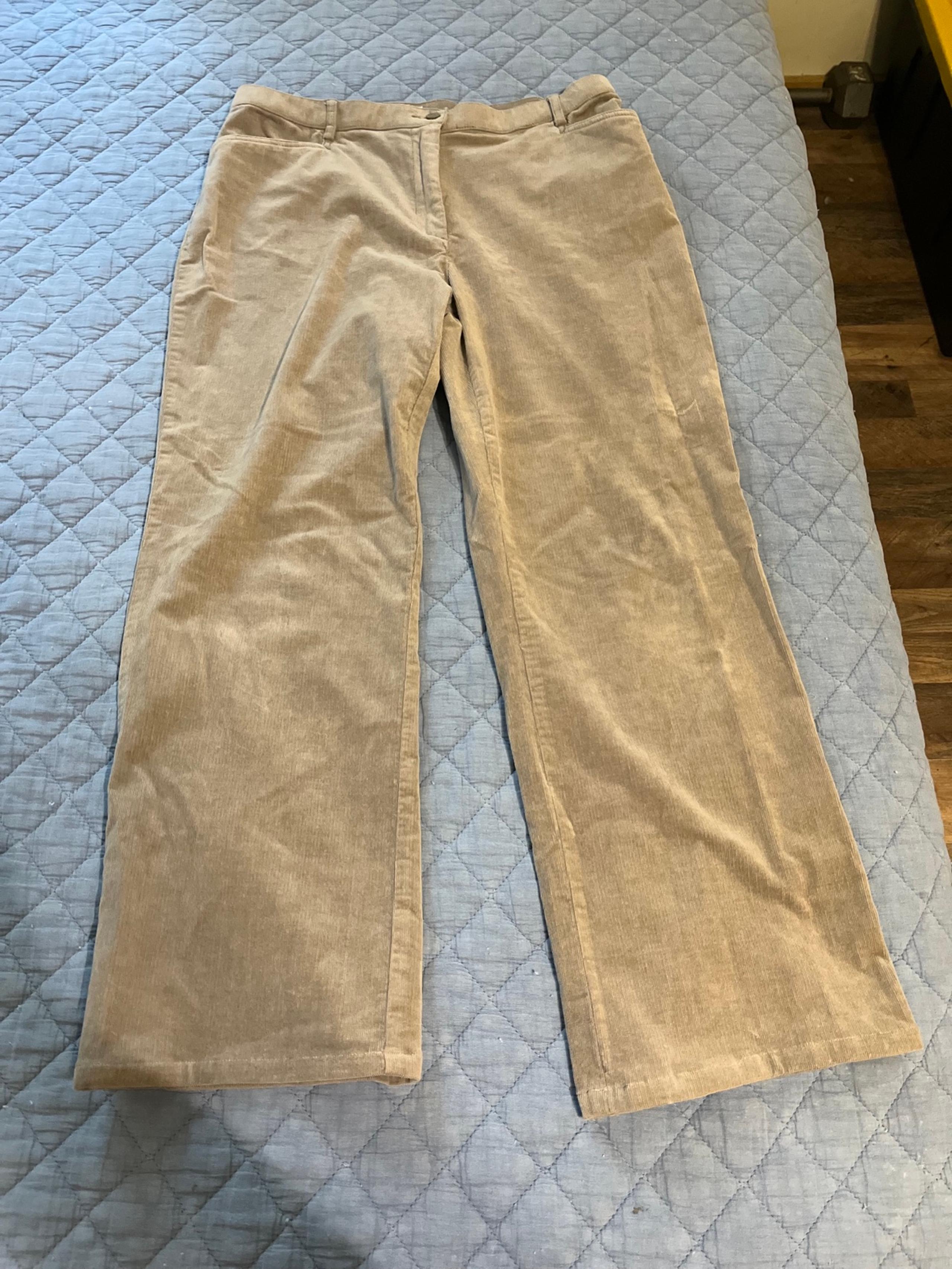 Orvis Pants Womens Size 10 Tan Straight Leg Corduroy Y2K Cotton Stretch Casual