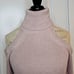 Seek The Label Mauve Cold Shoulder Turtleneck Long-Sleeve Sweater - Size XS