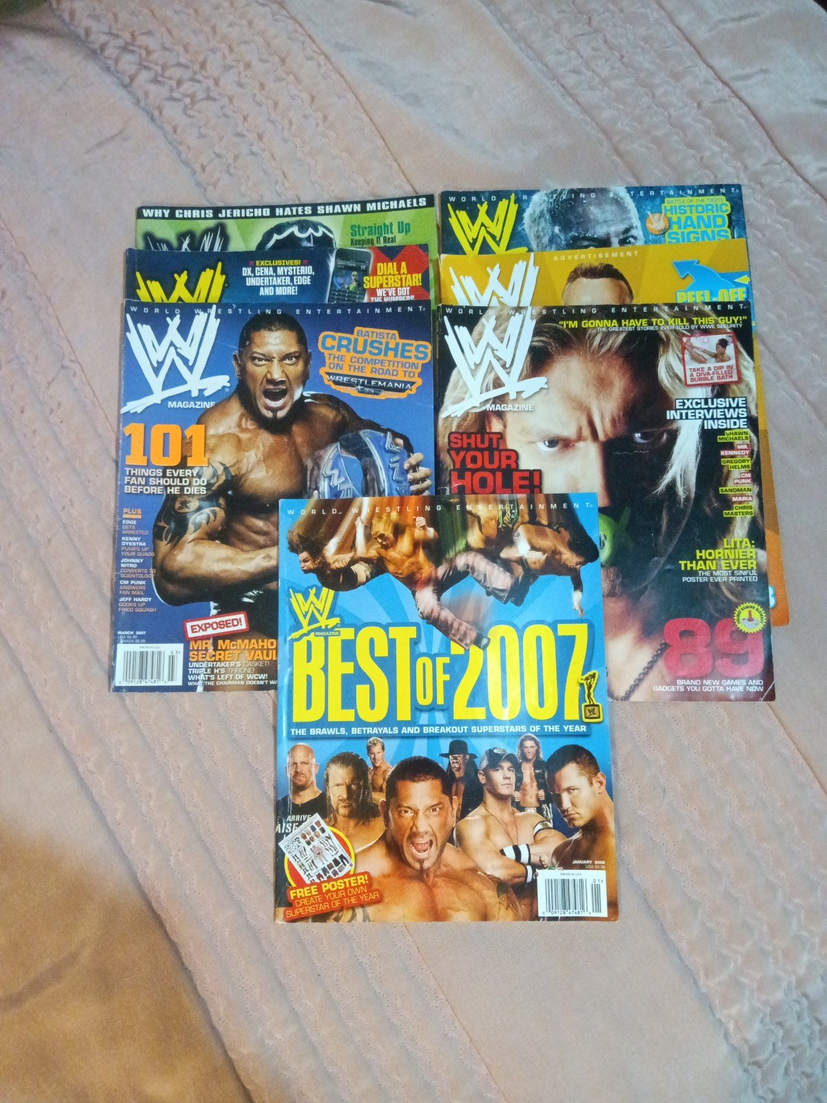 Vintage WWE Wrestling Magazine lot