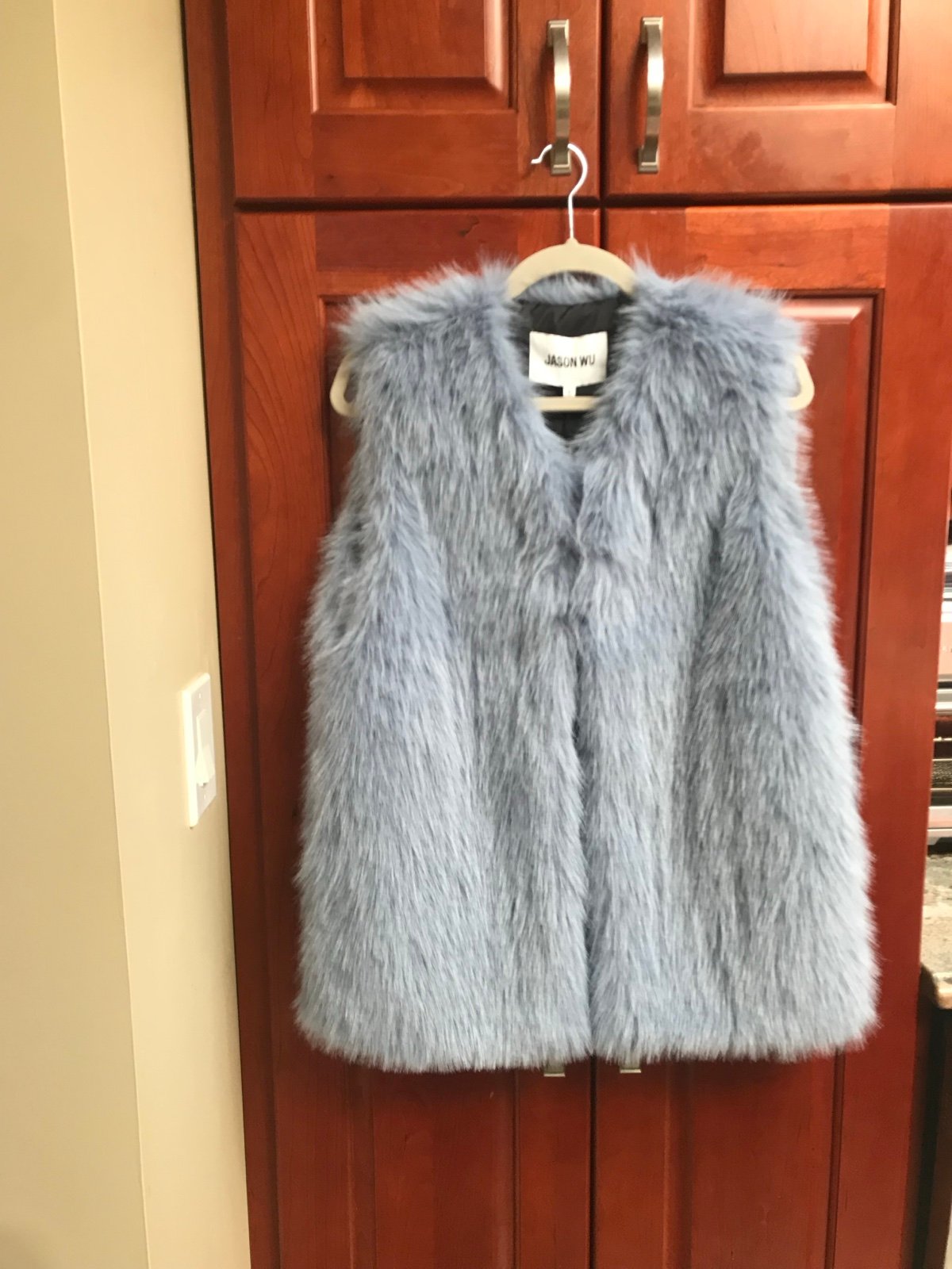 NWT Jason Wu Blue Faux Fur Vest