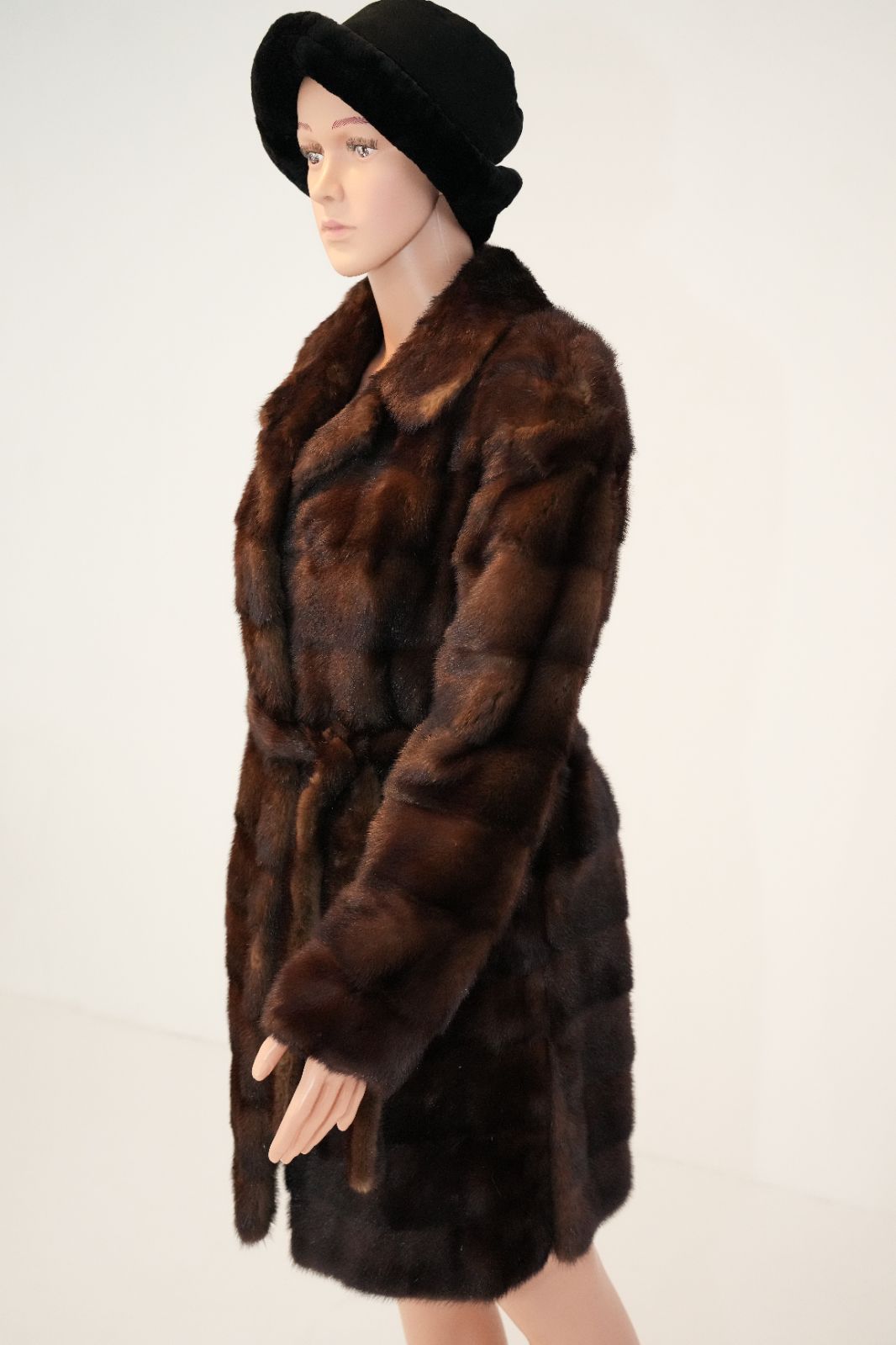 Mink real fur coat