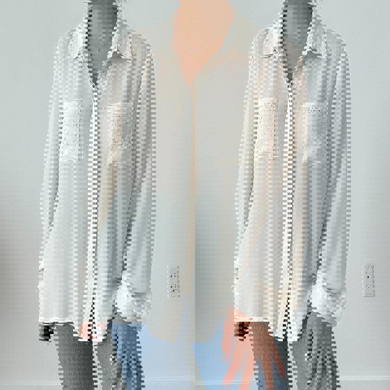 SWAROVSKI and C&A shirt Size 40 (M) Special collection