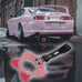 New 2PCS Anime Kirby JDM TSURIKAWA Ring Subway Train Bus Handle Black Strap