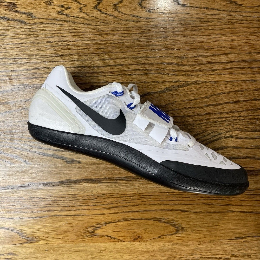 New Nike Zoom Rotational 6 Shoes Men Size 9.5 White Shot Put Discus Track