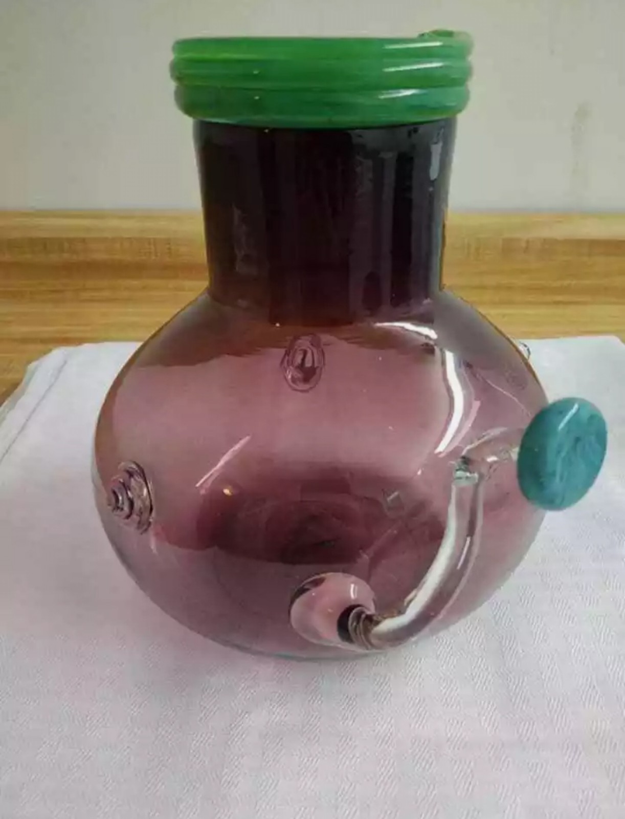 Signed Mitchell Gaudet Inferno Studios Art Glass