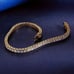 Mens 14K Gold 2ct Square Diamond Tennis Bracelet 14 Karat Guys New Jewelry 6.5