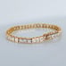 Mens 14K Gold 2ct Square Diamond Tennis Bracelet 14 Karat Guys New Jewelry 6.5